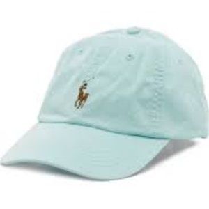 Polo Ralph Lauren Baseball Cap Green Multicolor Pony Adjustable Leather Strap